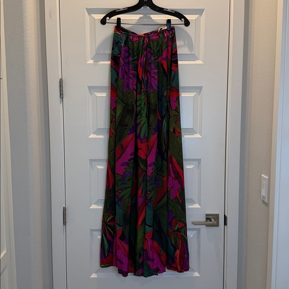 FARM Rio Leafs Strapless Jumpsuit Size XS